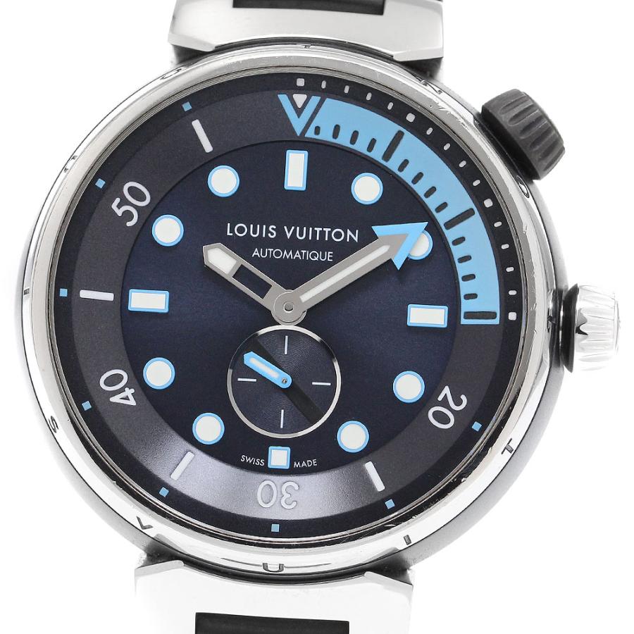 ルイ・ヴィトン LOUIS VUITTON QA121 タンブール ストリート ダイバー スモールセコンド 自動巻き メンズ _913529 LOUIS VUITTON（ルイ・ヴィトン） LOUIS VUITTON QA121 タンブール