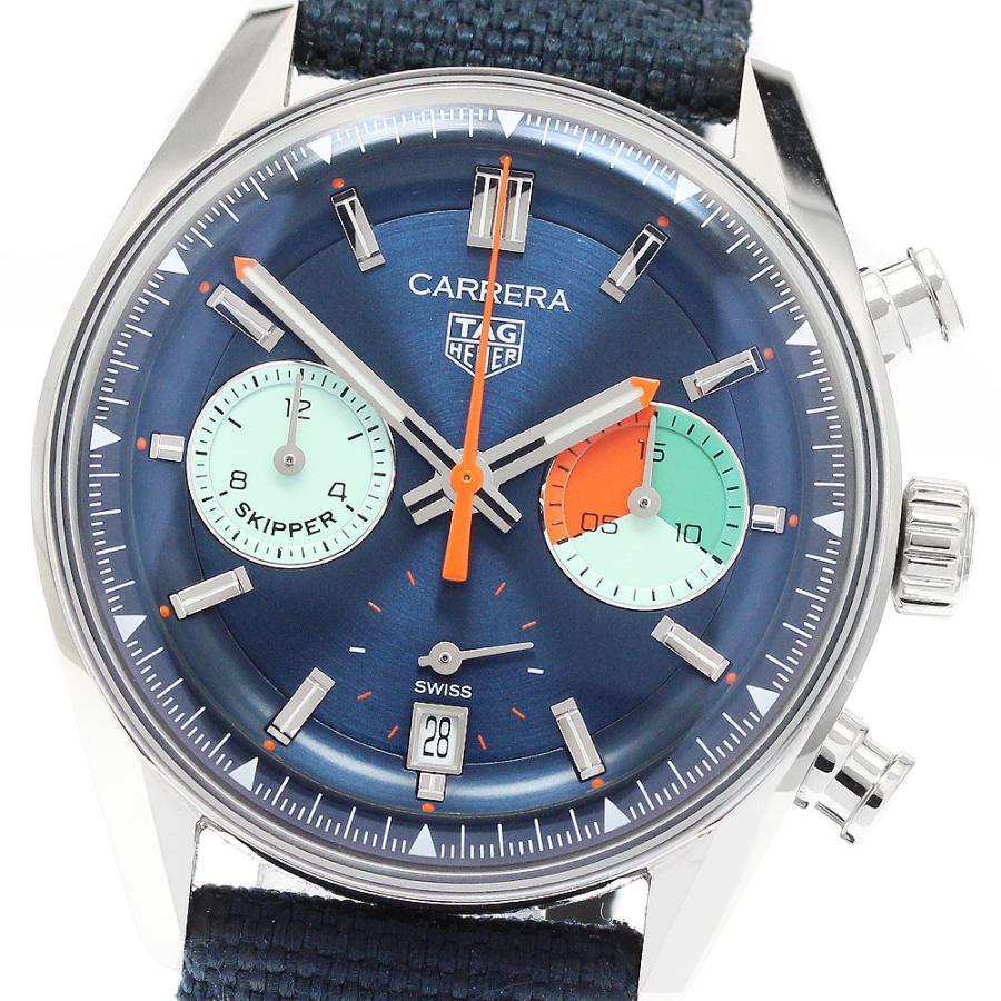 タグホイヤー TAG HEUER CBS2213 カレラ スキッパー クロノグラフ 自動巻き メンズ 良品 箱・保証書付き_913544 TAG HEUER（タグ・ホイヤー） TAG HEUER CBS2213 カレラ スキッパー