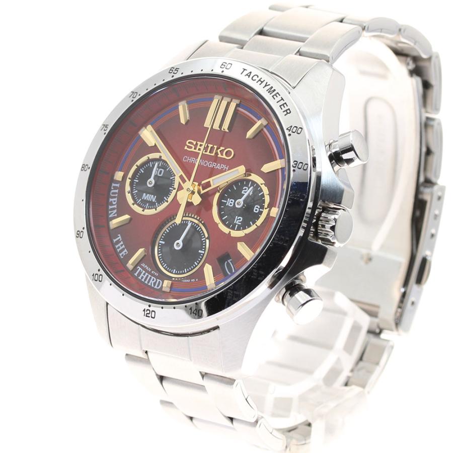SEIKO / クォーツ腕時計/アナログ/ステンレス/RED/SLV/SS/8T63-02Y0 SEIKO（セイコー） SEIKO 8T63-02X0 ルパン三世×セイコー オフィシャル