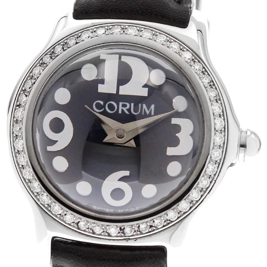 【美品・稼働品】コルム CORUM バブル シェル ダイヤ 101.151.47 CORUM 訳あり コルム 101.151.47 バブル ダイヤベゼル クォーツ