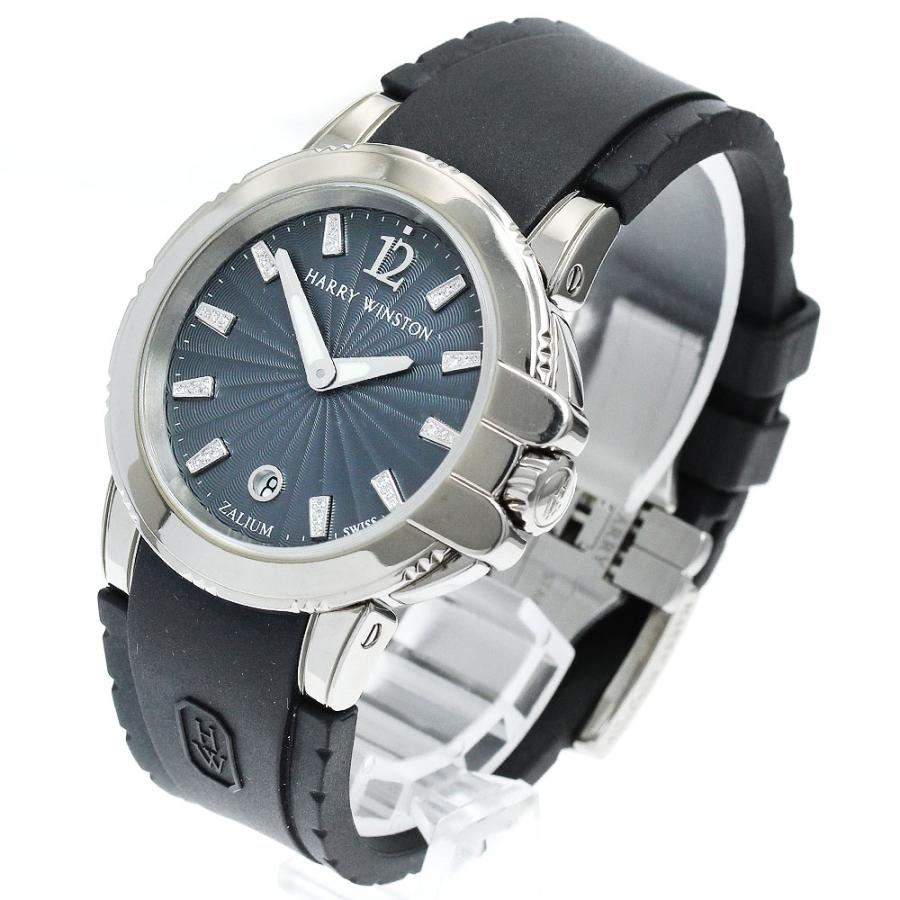 ハリーウィンストン HARRY WINSTON 411-LQ36Z オーシャン スポーツ デイト インデックスダイヤ クォーツ レディース 良品 _914298 ハリーウィンストン HARRY WINSTON 411-LQ36Z オーシャン スポーツ