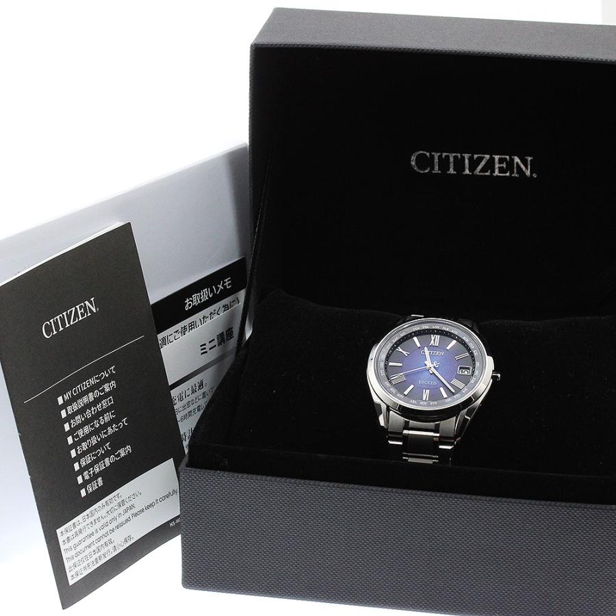 シチズン CITIZEN CB1150-67L/H147-A1CT201 エクシード 限定モデル300本 デイト ソーラー電波 メンズ 良品 箱・保証書付き_914397の画像