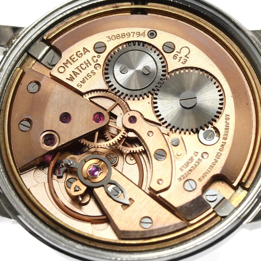 オメガ OMEGA 136.011 ジュネーブ デイト cal.613 リダンダイアル 手  