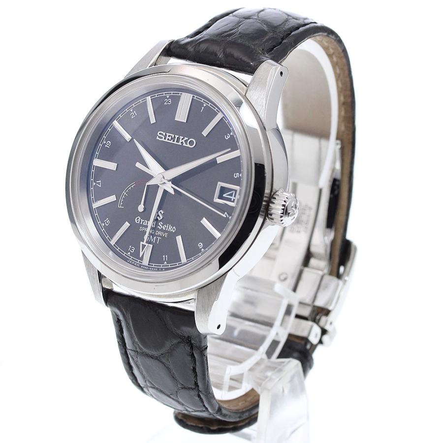 セイコー SEIKO SBGE027/9R66-0AL0 グランドセイコー GMT デイト スプリングドライブ メンズ 良品 箱付き_960631 SEIKO（セイコー） SEIKO SBGE027/9R66-0AL0 グランドセイコー GMT