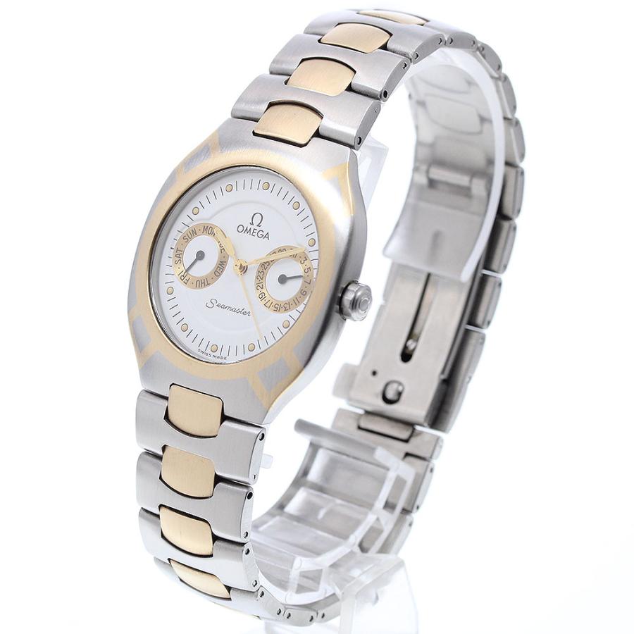 TK】OMEGA オメガ シーマスター ポラリスデイト クォーツ腕時計 楽天