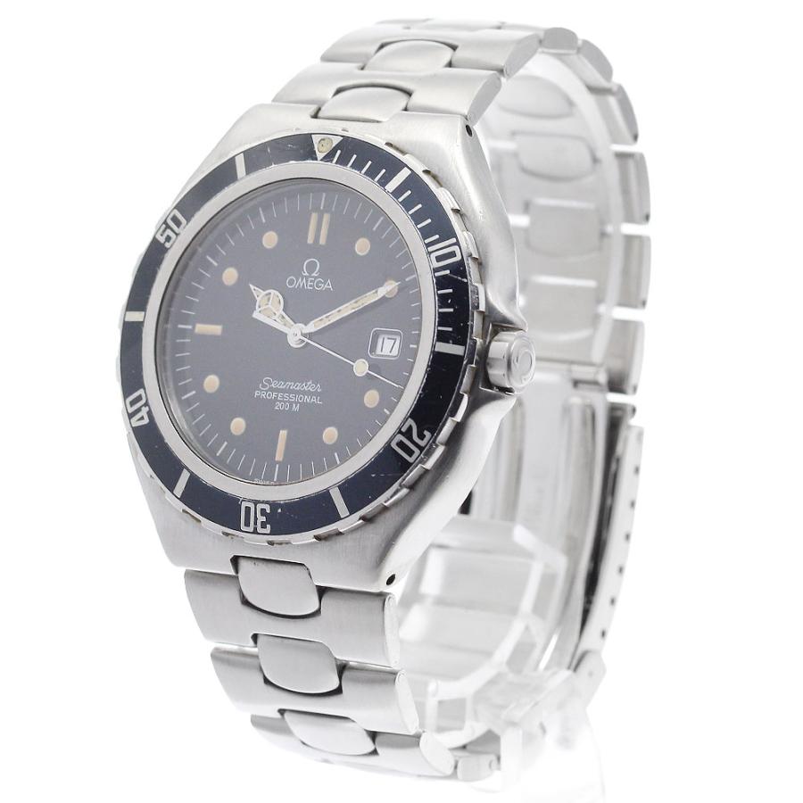 OMEGA ベルト訳あり オメガ シーマスター200m ラージサイズ クォーツ  