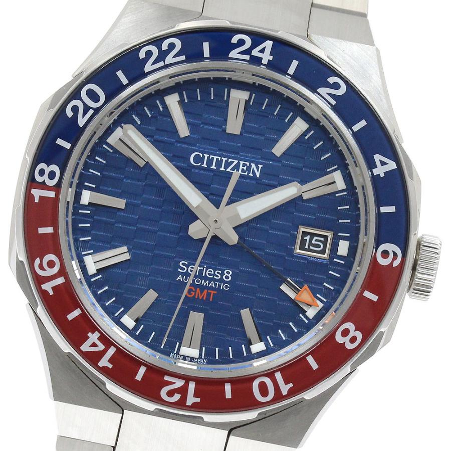 CITIZEN シチズン 9054-0065X02/NB6030-59L シリーズ8 デイト GMT 自動  