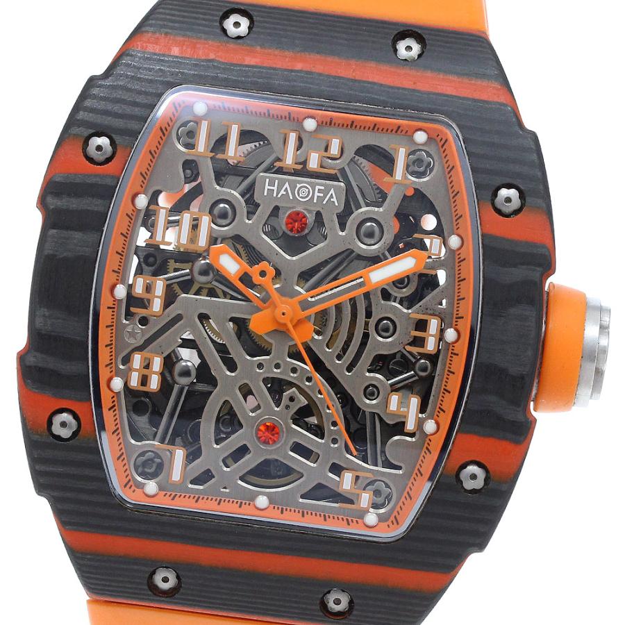 HAOFA TOURBILLON 自動巻き時計 オレンジラバー HAOFA TOURBILLON 自動巻き時計 オレンジラバー 【公式通販】