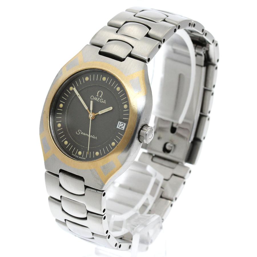 OMEGA オメガ シーマスター ポラリス デイト クォーツ メンズ _916679  