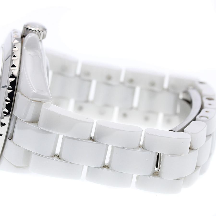 シャネル CHANEL H5704 J12 白セラミック 12Pダイヤ クォーツ レディース 箱・保証書付き_916887 CHANEL（シャネル） CHANEL H5704 J12 白セラミック 12Pダイヤ