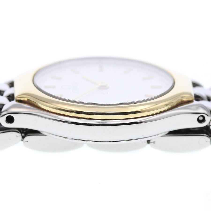 美品 オメガ デビル レディース 腕時計 ホワイトベルト クォーツ 美品 オメガ デビル レディース 腕時計 ホワイトベルト クォーツ