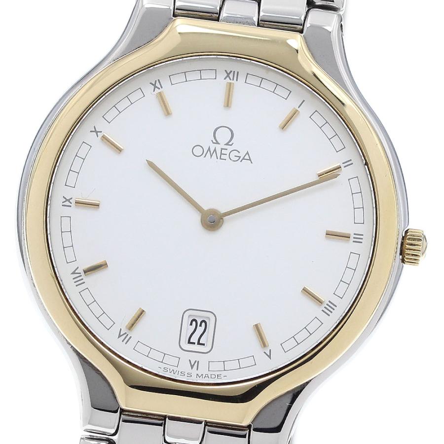 OMEGA オメガ デビル デイト YGベゼル クォーツ メンズ 良品 _916919  