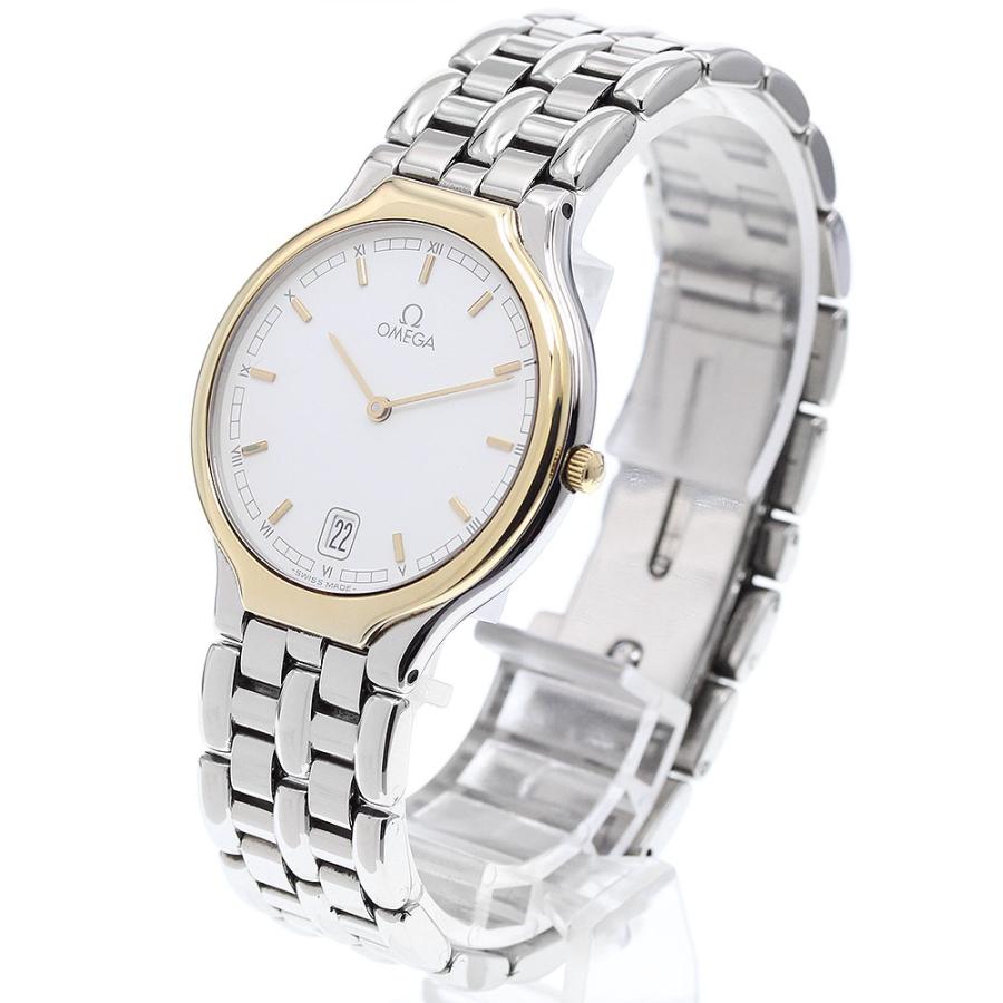 OMEGA オメガ デビル デイト YGベゼル クォーツ メンズ 良品 _916919  