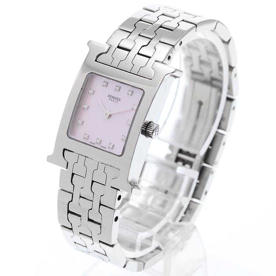 HERMES（エルメス） HERMES HH1.210 Hウォッチ 12Pダイヤ クォーツ