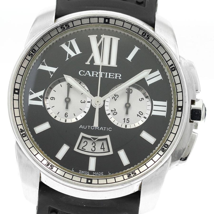 カルティエ CARTIER W7100060 カリブル ドゥ カルティエ デイト クロノグラフ 自動巻き メンズ _917448 Cartier（カルティエ） CARTIER W7100060 カリブル ドゥ デイト クロノ