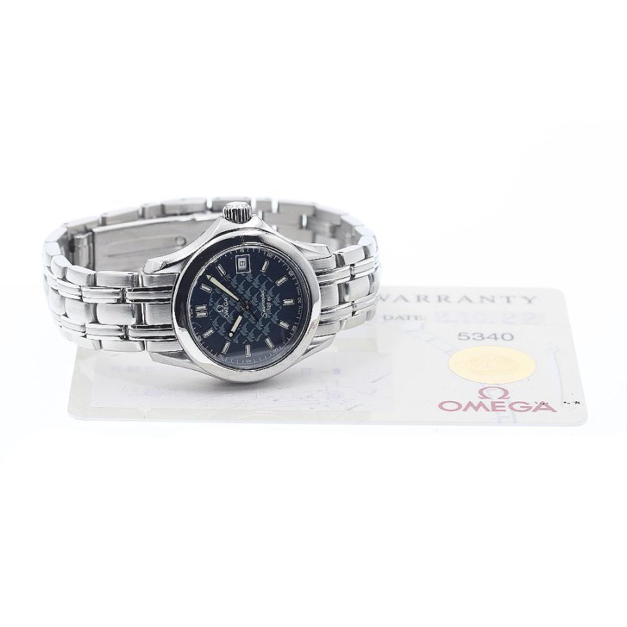 オメガ OMEGA 2588.80 シーマスター120 ジャックマイヨール2002 デイト 1500本限定 クォーツ レディース 保証書付き_917507 OMEGA（オメガ） OMEGA 2588.80 シーマスター120 ジャックマイヨール