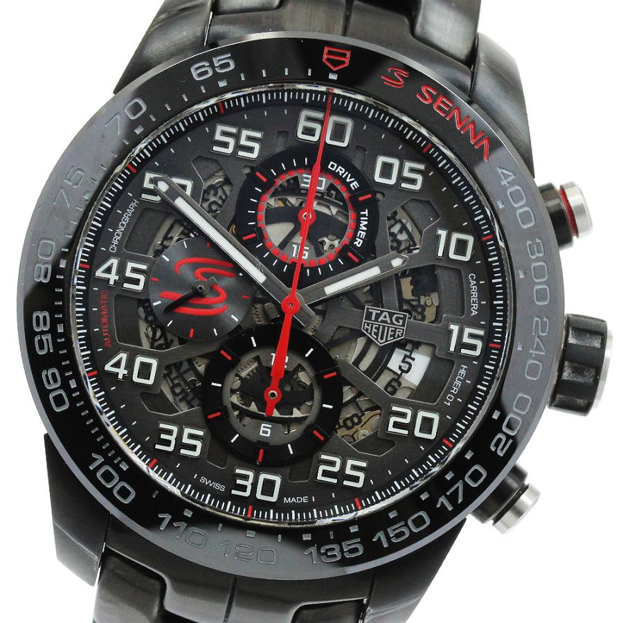 タグホイヤー TAG HEUER CAR2A1L カレラ キャリバー ホイヤー01 アイルトンセナ クロノグラフ 自動巻き メンズ 箱・保証書付き_917524 TAG HEUER（タグ・ホイヤー） TAG HEUER CAR2A1L カレラ キャリバー