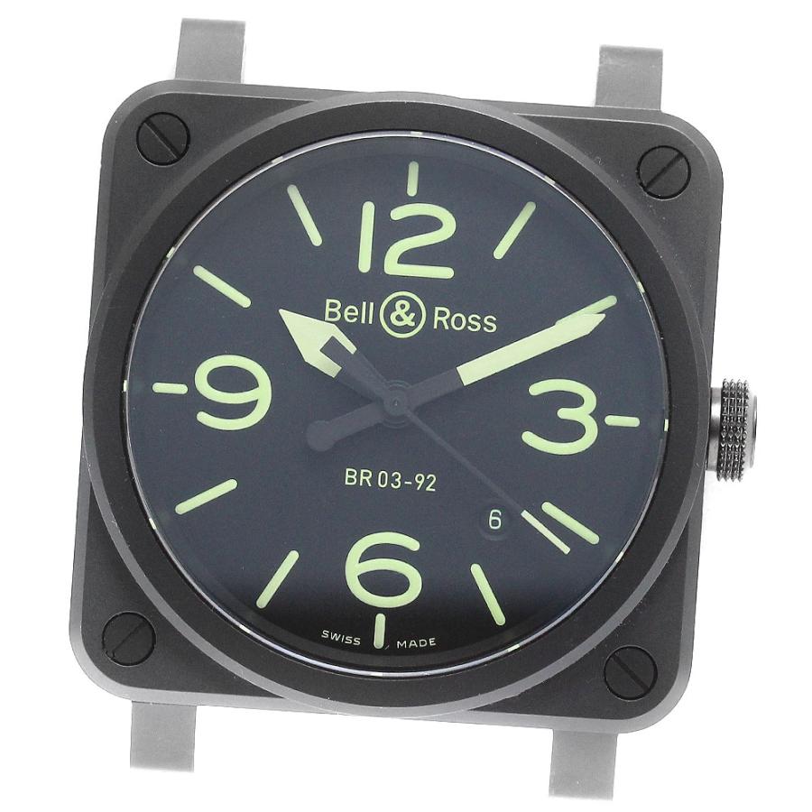 ベル&ロス Bell＆Ross BR03-92-CBL ナイトラム デイト 自動巻き メンズ
