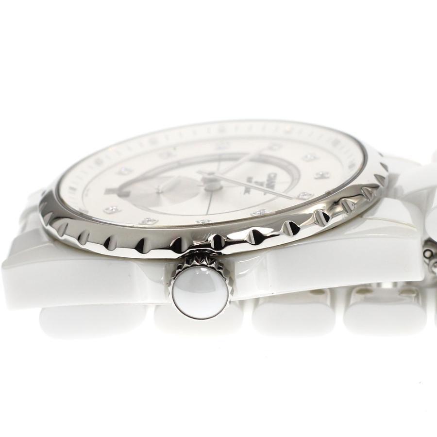 CHANEL（シャネル） CHANEL H4345 J12 白セラミック 11Pダイヤ デイト