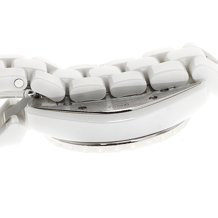 シャネル CHANEL H2429 J12 白セラミック ダイヤベゼル デイト 11Pダイヤ クォーツ レディース _899315 CHANEL（シャネル） CHANEL H2429 J12 白セラミック ダイヤベゼル