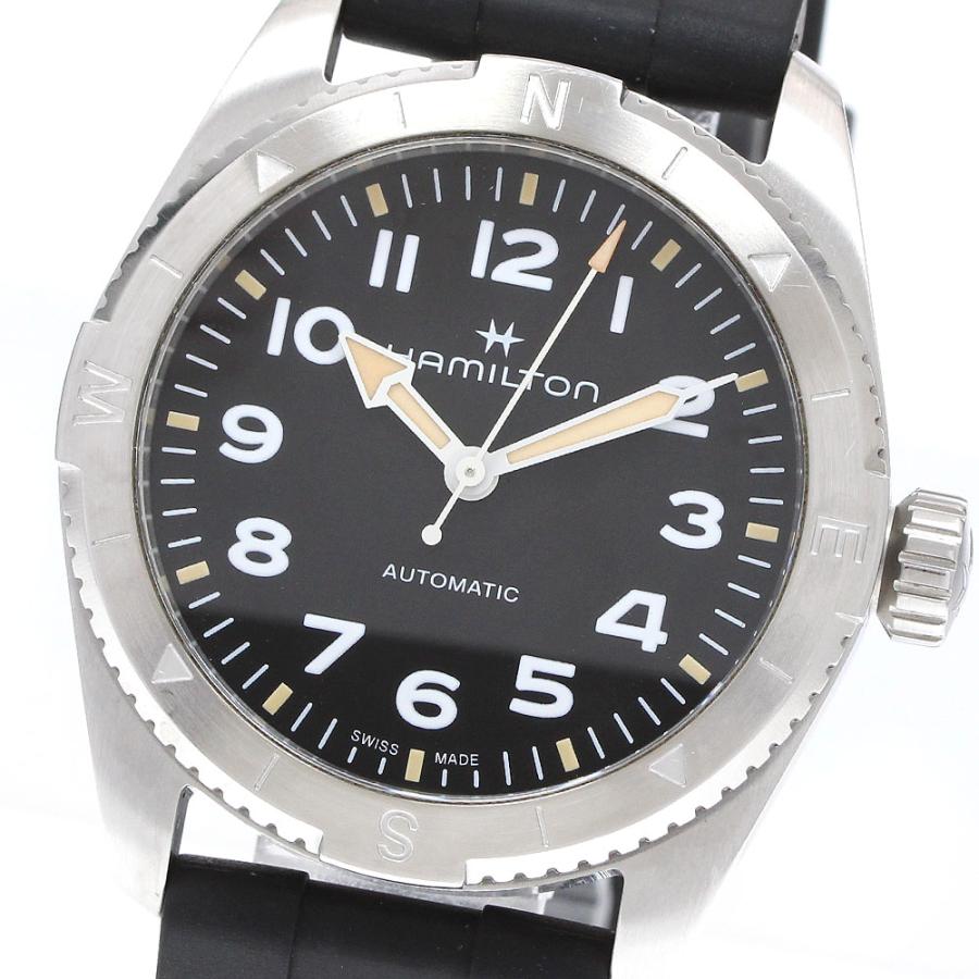 中古 ハミルトン HAMILTON H702250 ブラック メンズ 腕時計 HAMILTON（ハミルトン） HAMILTON H702250 カーキフィールド エクスペ