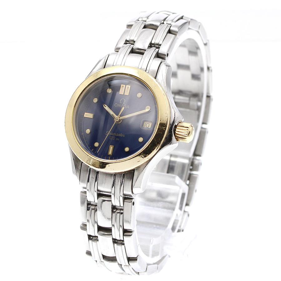 オメガ OMEGA 2481.80 シーマスター120M YGベゼル デイト クォーツ レディース _919408 OMEGA（オメガ） OMEGA 2481.80 シーマスター120M YGベゼル デイト