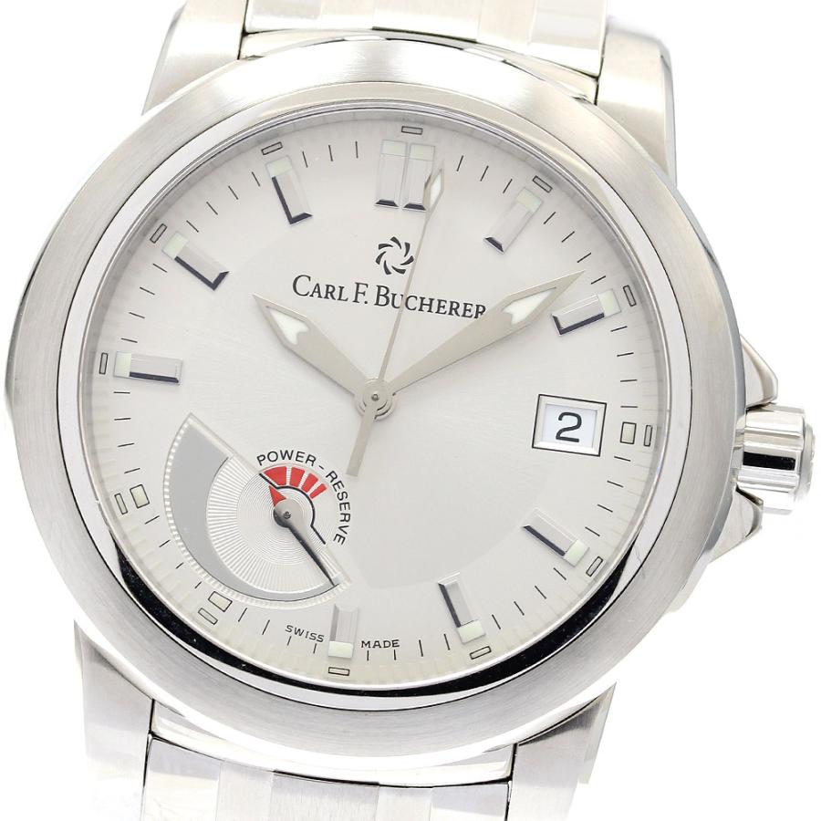 カール F.ブヘラ CARL F.BUCHERER 10616.08 パトラビ パワーリザーブ デイト 自動巻き メンズ 美品 _919540 カール F. ブヘラ（CARL F. BUCHERER） カール F.ブヘラ CARL F