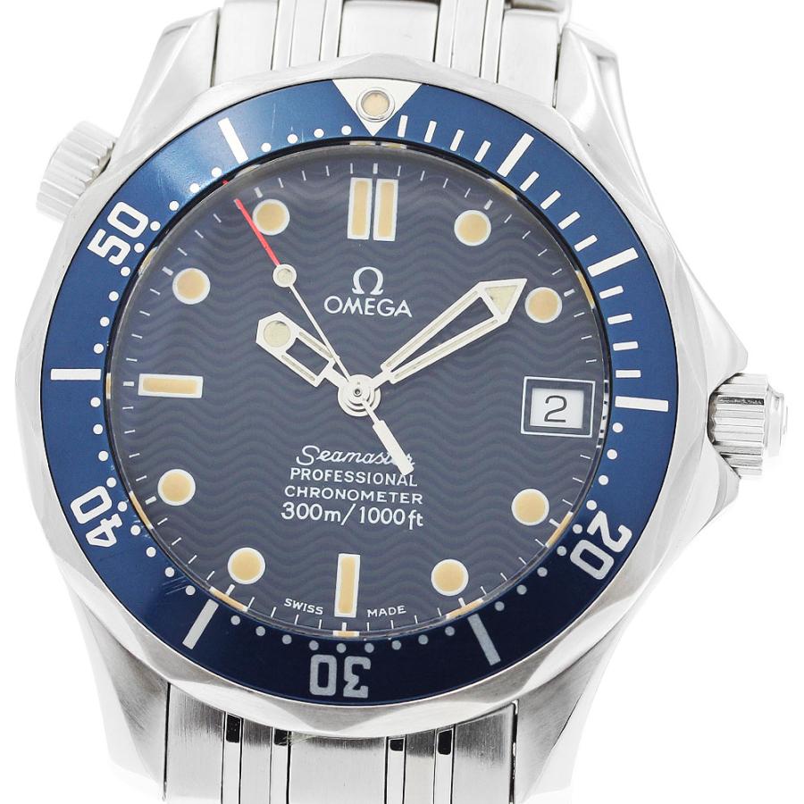 オメガ OMEGA 2551.80 シーマスター 300 デイト 自動巻き ボーイズ 保証書付き_800361【ev10】 OMEGA（オメガ） OMEGA 2551.80 シーマスター300 デイト 自動巻き
