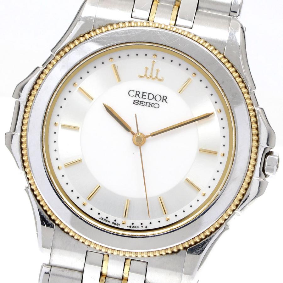 セイコー クレドール 9581-6040 18KT ホワイクォーツ メンズ SEIKO（セイコー） SEIKO GCLC016/9581-6040 クレドール クォーツ