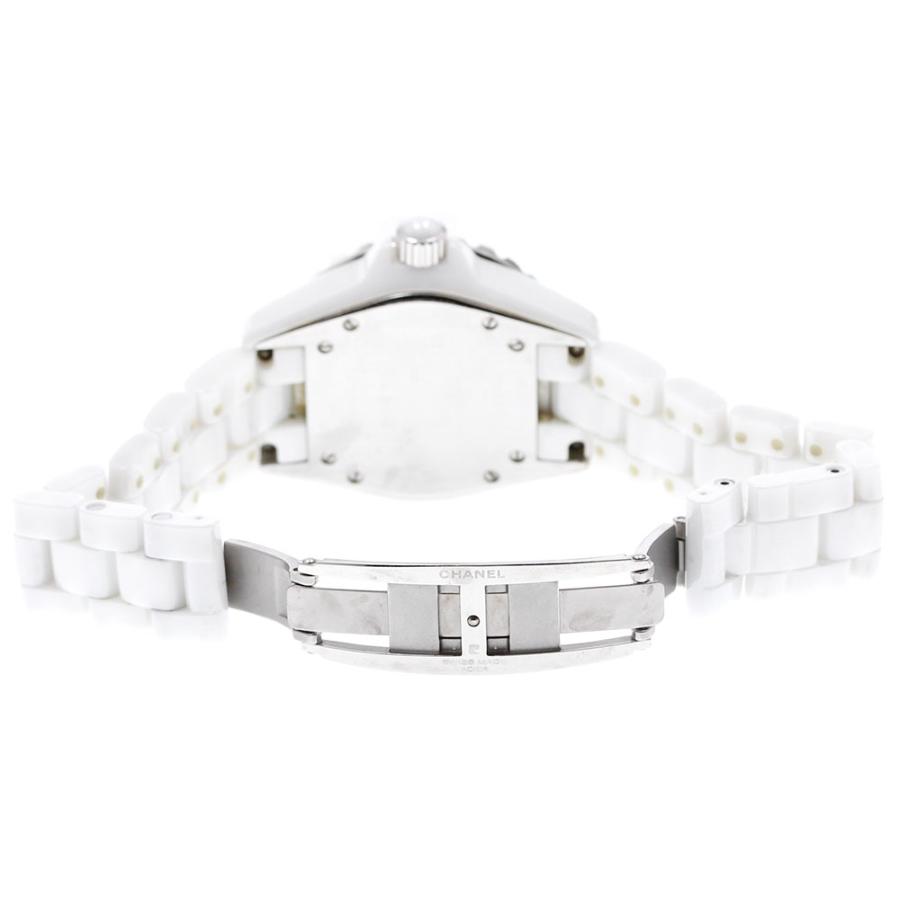 訳あり シャネル CHANEL H0967 J12 ダイヤベゼル 白セラミック クォーツ レディース _939441 駅南やまご質店オンラインショップ / シャネル H0967 J12 ホワイト