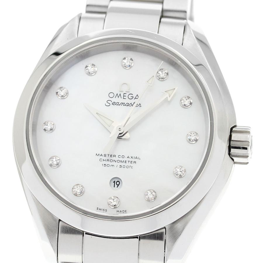 OMEGA（オメガ） OMEGA 231.10.34.20.55.002 シーマスター アクアテラ150M 12Pダイヤ 自動巻き レディース ...