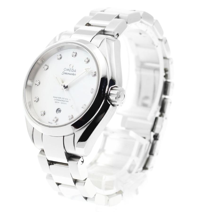 OMEGA（オメガ） OMEGA 231.10.34.20.55.002 シーマスター アクアテラ150M 12Pダイヤ 自動巻き レディース ...