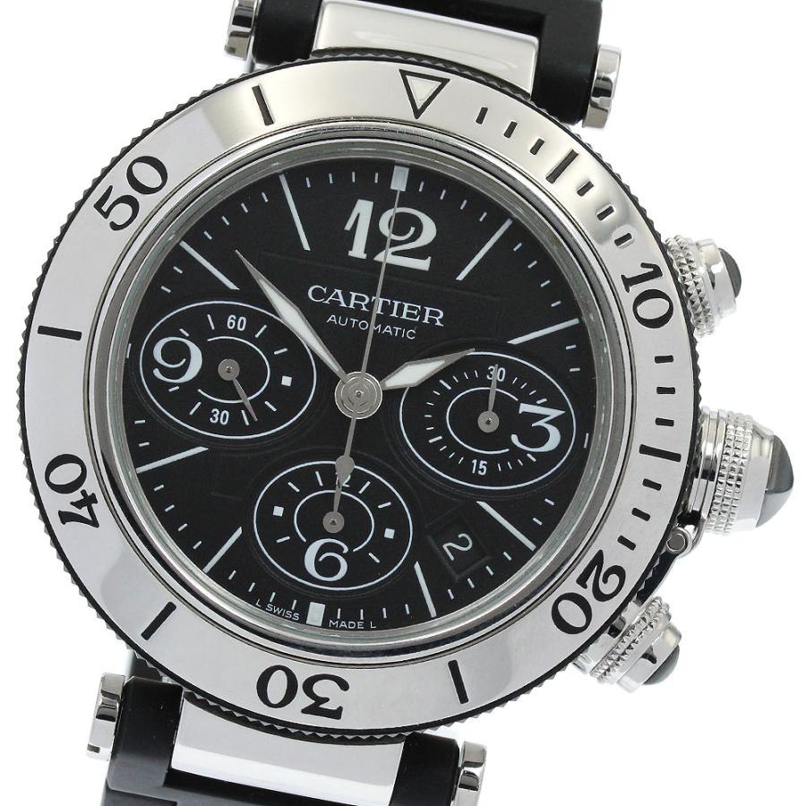カルティエ CARTIER W31088U2 パシャ シータイマー デイト クロノグラフ 自動巻き メンズ 保証書付き_965010 Cartier（カルティエ） CARTIER W31088U2 パシャ シータイマー デイト