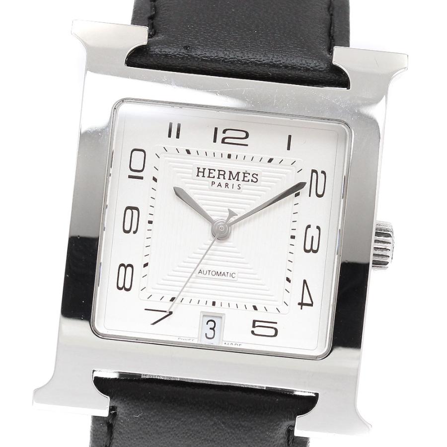 m*n様 HERMES 自動巻き時計 ホワイト/ブラック HERMES（エルメス） HERMES HH2.810 Hウォッチ デイト 自動巻き メンズ