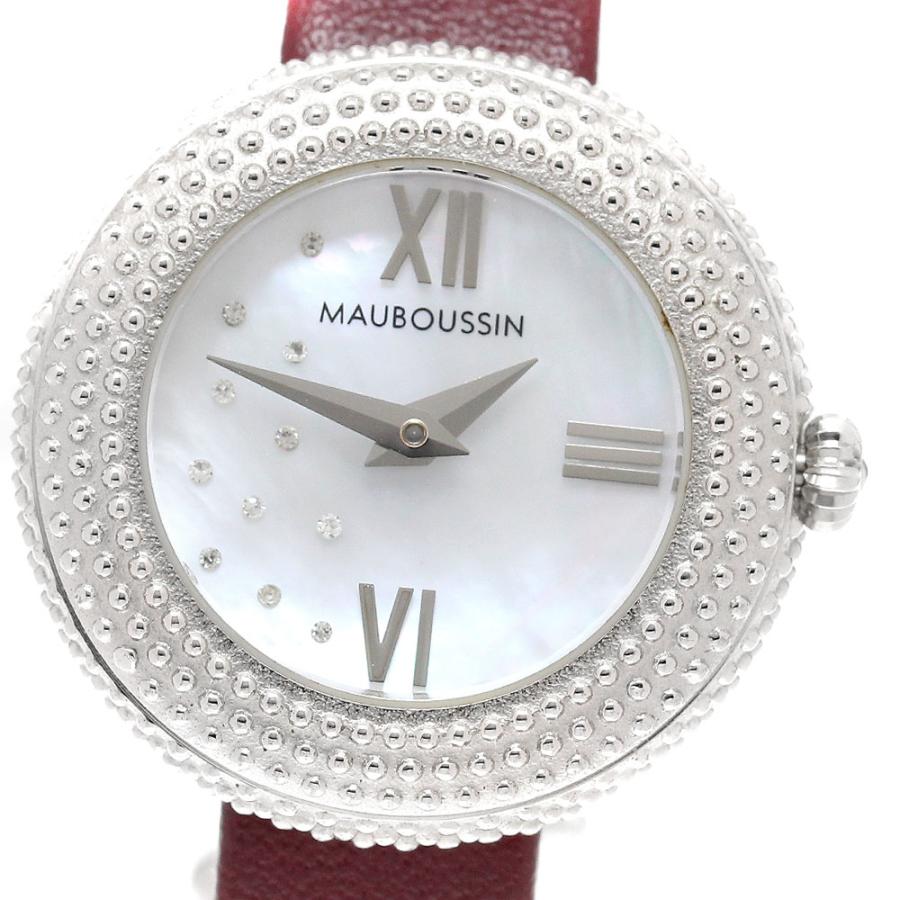 モーブッサン MAUBOUSSIN 9232103-556 ルール・ドゥ・プルミエ・ジュール・レイヨナン ダイヤベゼル クォーツ レディース _921206 MAUBOUSSIN（モーブッサン） MAUBOUSSIN 9232103-556 ルール・ドゥ