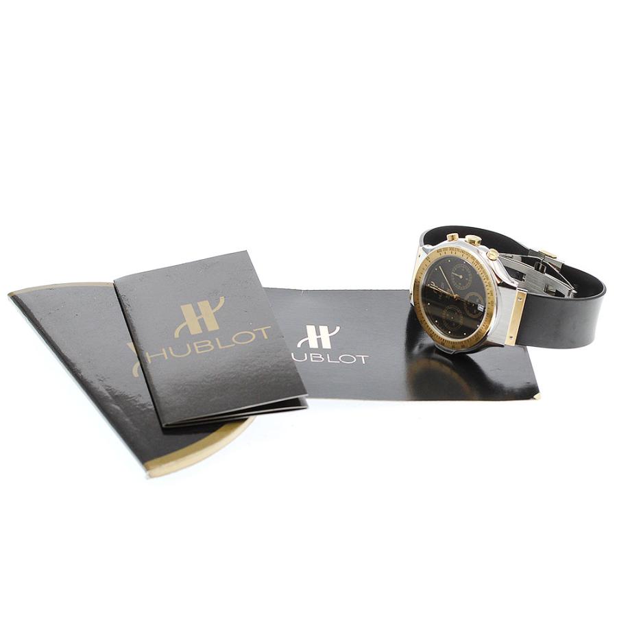 ベルト訳あり ウブロ HUBLOT 1621.2 MDM クロノグラフ YGコンビ クォーツ メンズ 保証書付き_921363 HUBLOT（ウブロ） ベルト訳あり HUBLOT 1621.2 MDM クロノグラフ YG