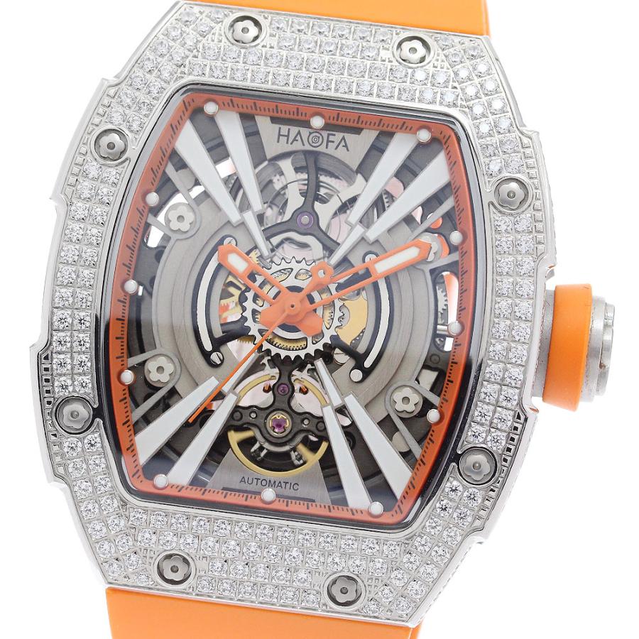 ハオファ HAOFA 1907S メカニカル ダイヤベゼル 自動巻き メンズ 美品