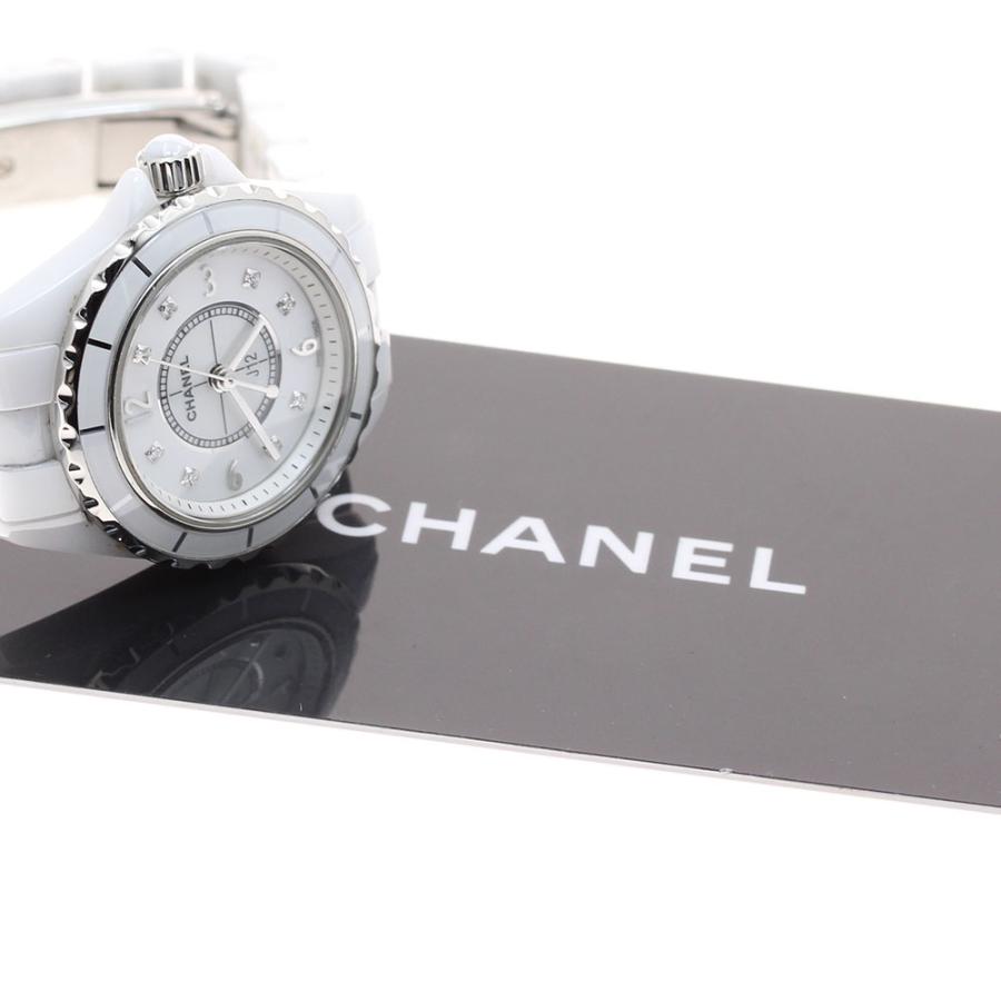 シャネル CHANEL H2570 J12 ホワイトセラミック 8Pダイヤ クォーツ レディース _943105 CHANEL シャネル J12 H2570 ホワイトセラミック 8Pダイヤモンド 29mm