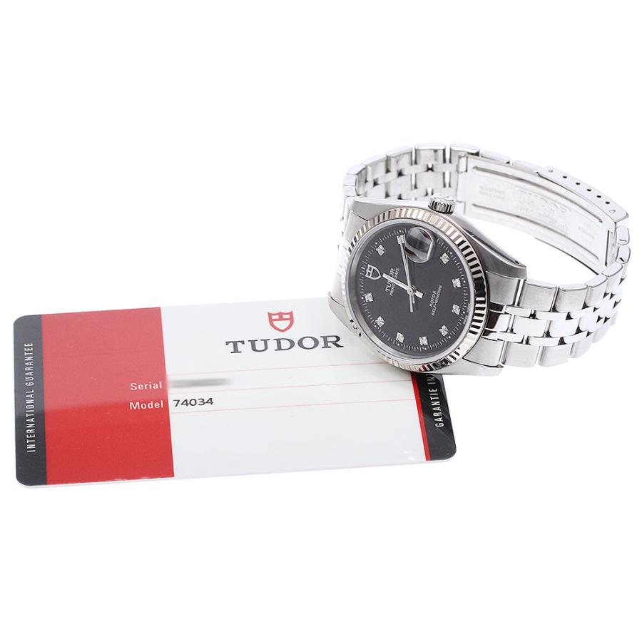 チュードル TUDOR 74034 プリンス デイト WGベゼル 10Pダイヤ 自動巻き メンズ 保証書付き_956138 TUDOR（チューダー） チュードル TUDOR 74034 プリンス デイト WG