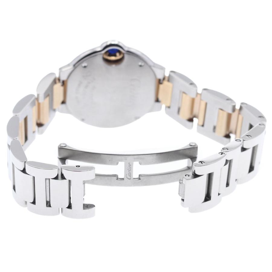 カルティエ CARTIER WE902030 バロンブルーSM K18PGコンビ 11Pダイヤ クォーツ レディース メーカーOH済み_921988 Cartier（カルティエ） CARTIER WE902030 バロンブルーSM K18PGコンビ
