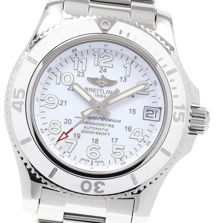 ブライトリング BREITLING A17312 スーパーオーシャンII 36 デイト 自動巻き レディース 良品 箱・保証書付き_922193 ブライトリング（BREITLING） BREITLING A17312 スーパーオーシャンII