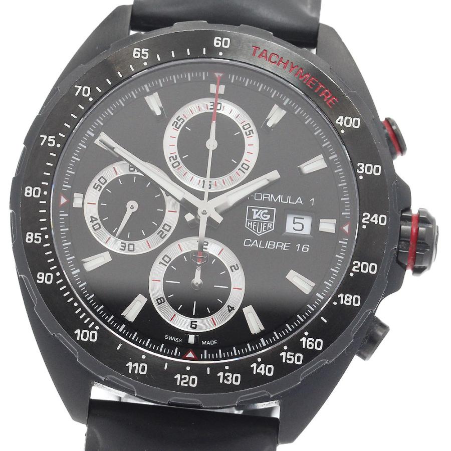 TAG Heuer 自動巻き時計 ブラック TAG HEUER（タグ・ホイヤー） TAG HEUER CAZ2011-0 フォーミュラ1