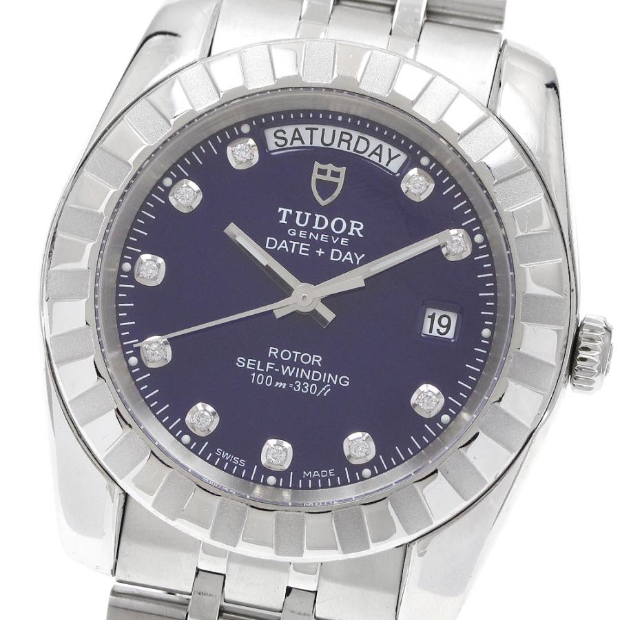 チュードル TUDOR 23010 クラシック デイトデイ 10Pダイヤ 自動巻き メンズ 保証書付き_952708 TUDOR（チューダー） チュードル TUDOR 23010 クラシック デイトデイ