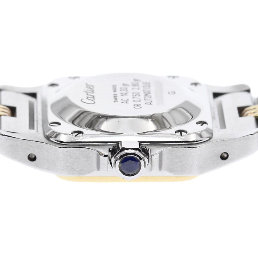 訳あり カルティエ CARTIER サントスガルべSM YGコンビ ゴドロンブレス 自動巻き レディース _930085 Cartier（カルティエ） 訳あり サントスガルべSM YGコンビ ゴドロン