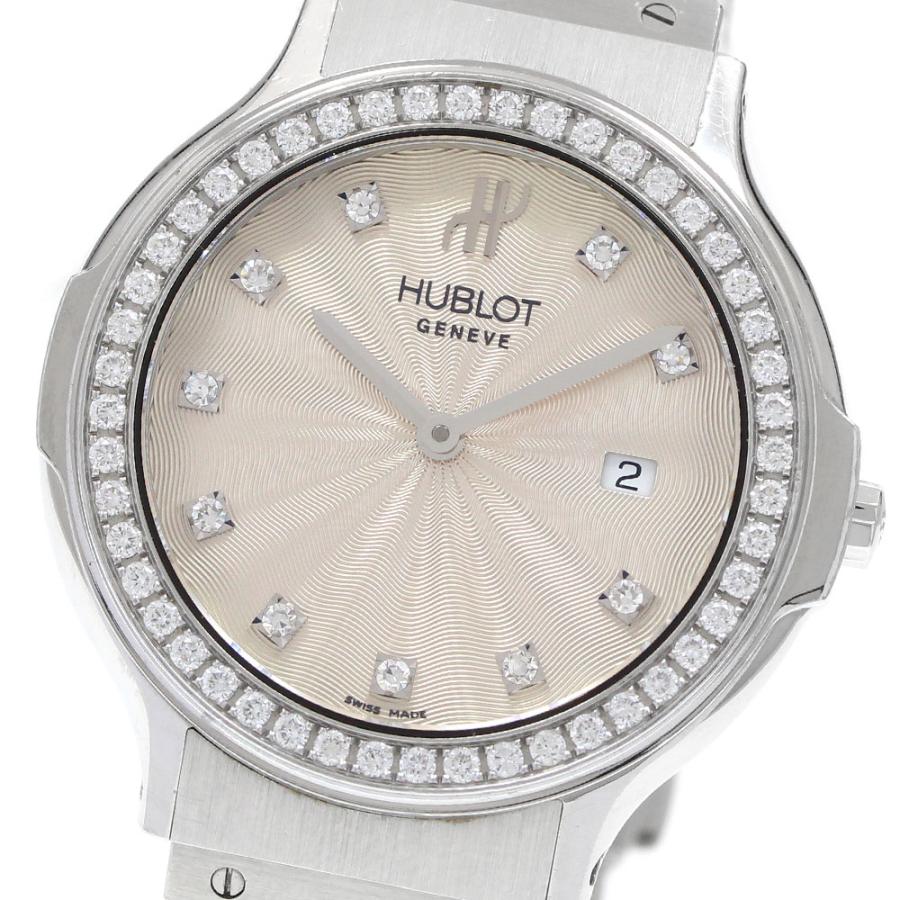 HUBLOT（ウブロ） HUBLOT B1405.1 クラシック トラディション ダイヤベゼル 10Pダイヤ クォーツ レディース ...