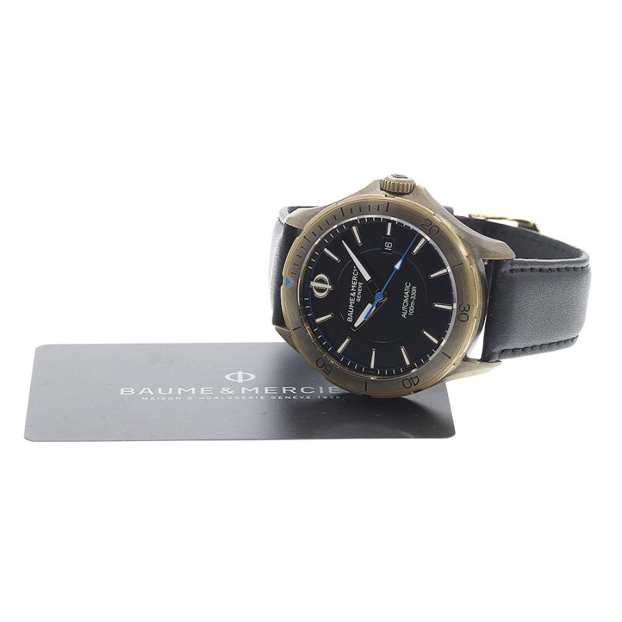 ボーム＆メルシェ Baume & Mercier M0A10500 クリフトン クラブ ブロンズ デイト 自動巻き メンズ 良品 保証書付き_930960の画像
