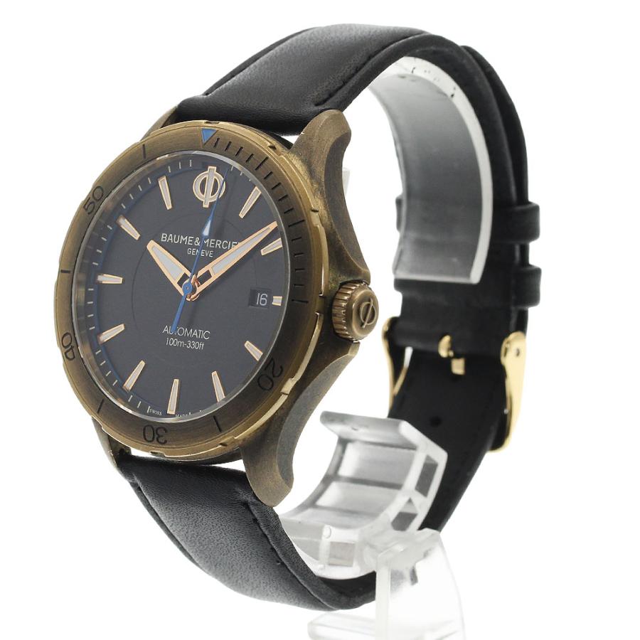 ボーム＆メルシェ Baume & Mercier M0A10500 クリフトン クラブ ブロンズ デイト 自動巻き メンズ 良品 保証書付き_930960の画像