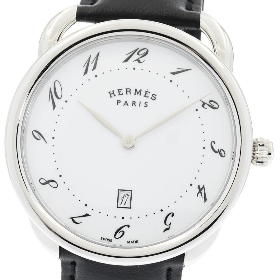 し*ん様 エルメス アルソー AR7Q.810 美品 HERMES（エルメス） HERMES AR7Q.810 アルソーGM デイト クォーツ