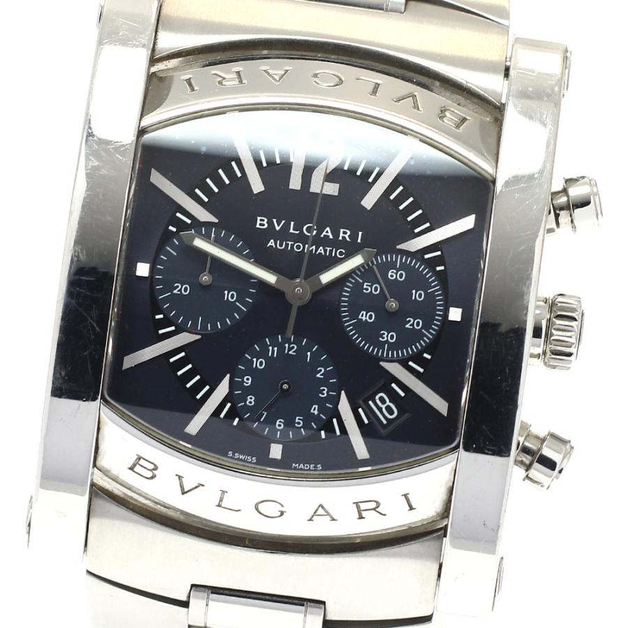 ジャンク ブルガリ BVLGARI AA48SCH アショーマ クロノグラフ デイト 自動巻き メンズ _932180 BVLGARI（ブルガリ） ジャンク BVLGARI AA48SCH アショーマ クロノ