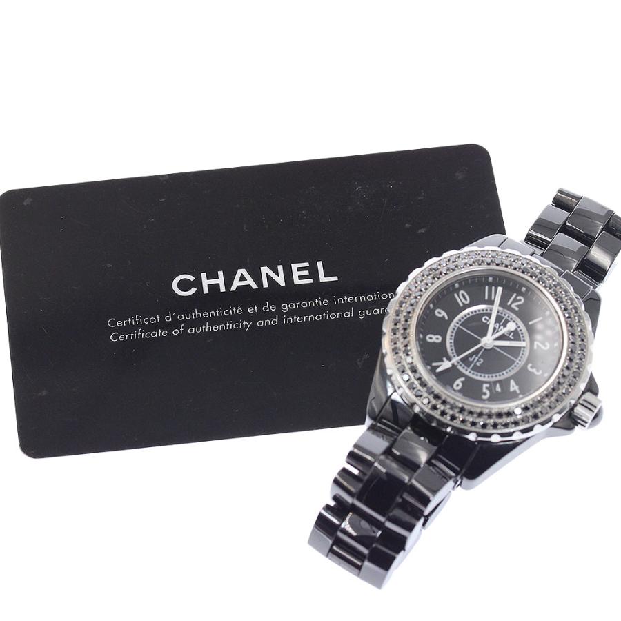 CHANEL（シャネル） CHANEL H0682 J12 黒セラミック アフターダイヤ